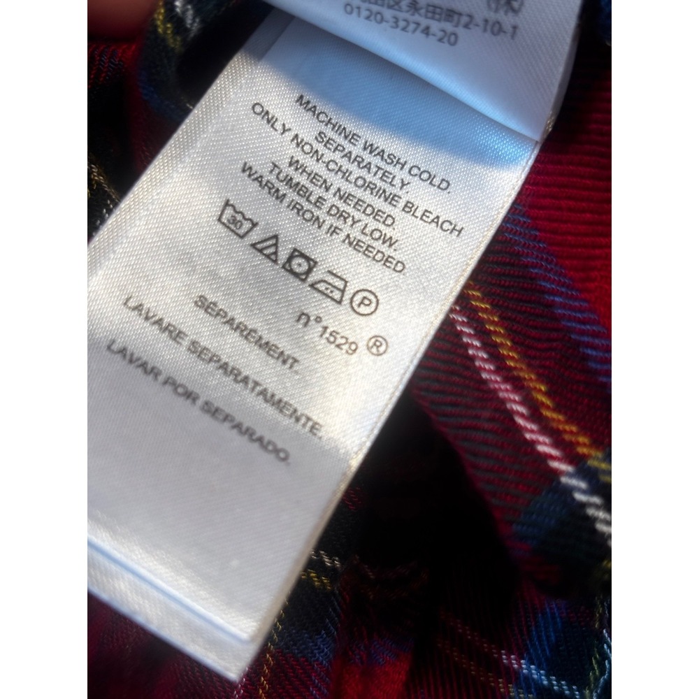 Lauren Ralph Lauren Red Plaid Button-Down Shirt - Picture 7 of 10